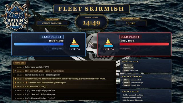 captainshelm live stream