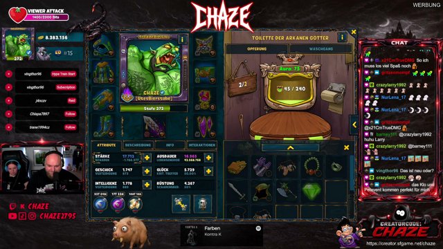 CHAZE live stream