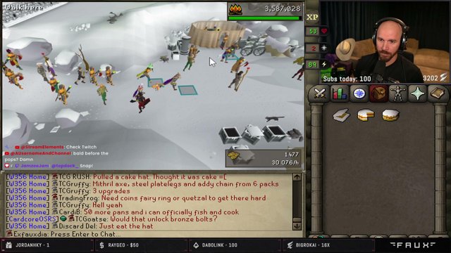 Faux live stream