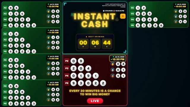 instantcashlotto live stream