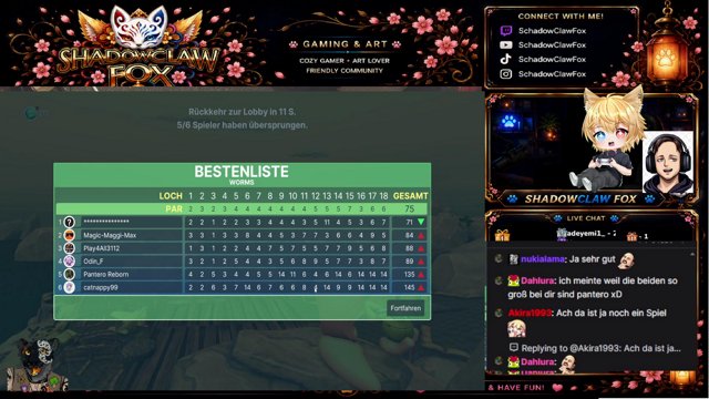 schadowclawfox live stream