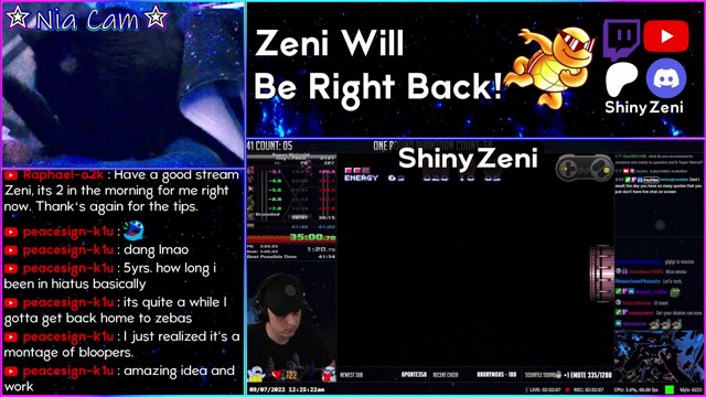 ShinyZeni live stream
