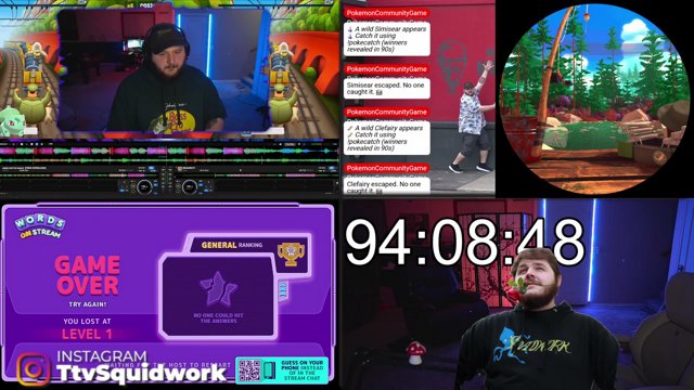 Squidwork live stream