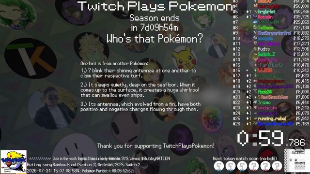 TwitchPlaysPokemon live stream