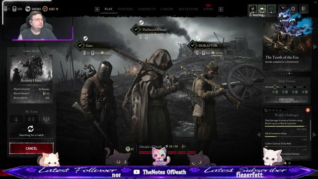 TheNotesOfDeath live stream