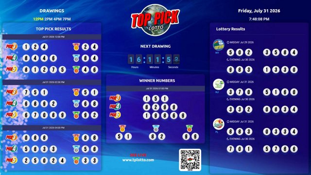 TopPickLotto live stream