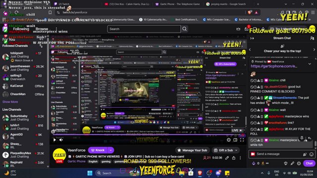 YeenForce live stream