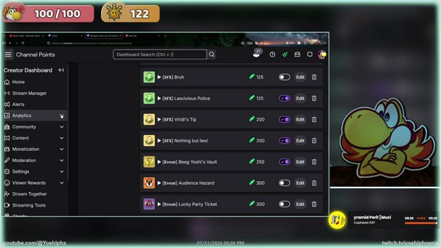 YoshiPhoenix live stream